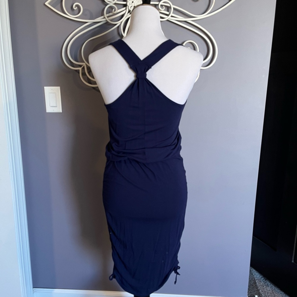 VENUS Navy Racerback Dress
